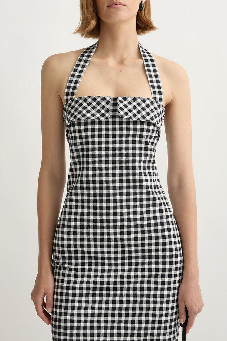 Posse-Chiara dress black white-dgallerystore
