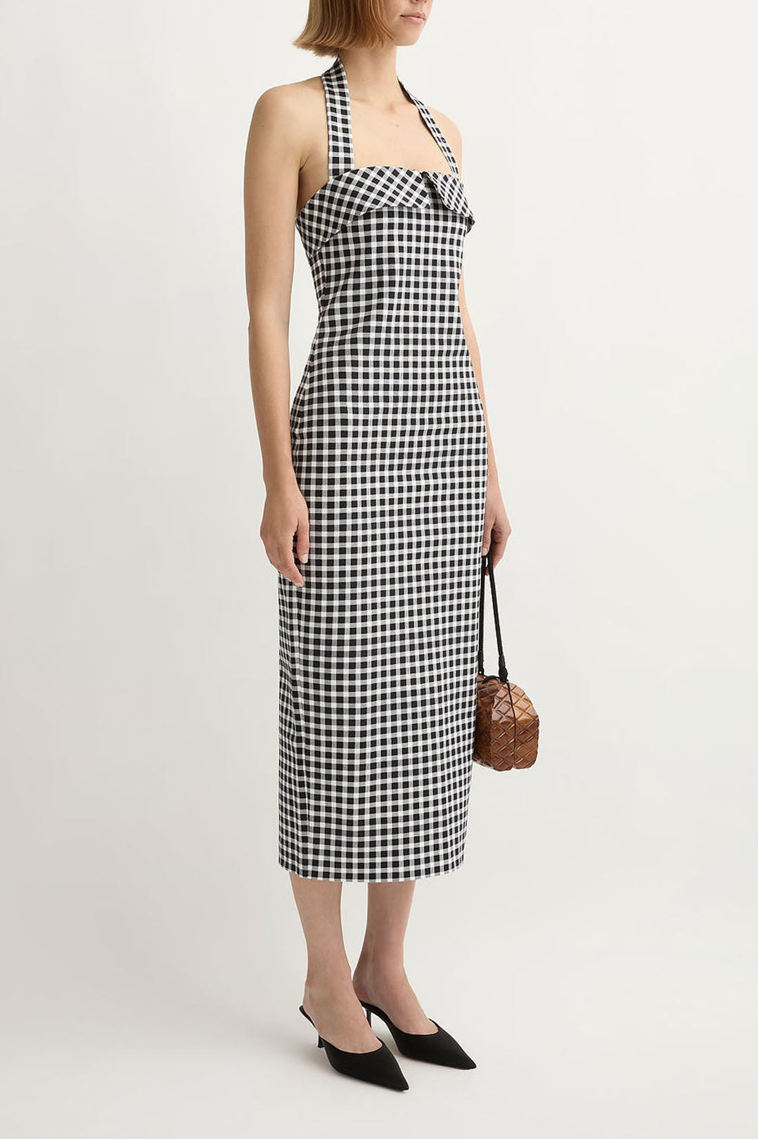 Posse-Chiara dress black white-dgallerystore