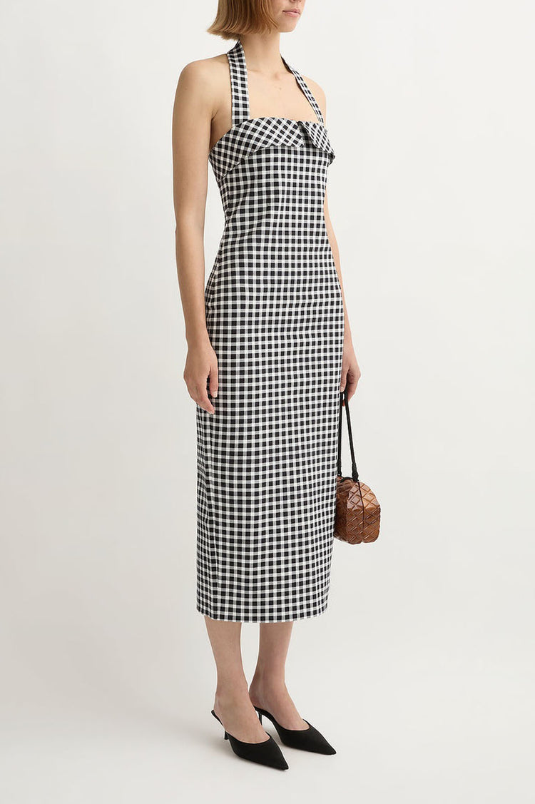 Posse-Chiara dress black white-dgallerystore
