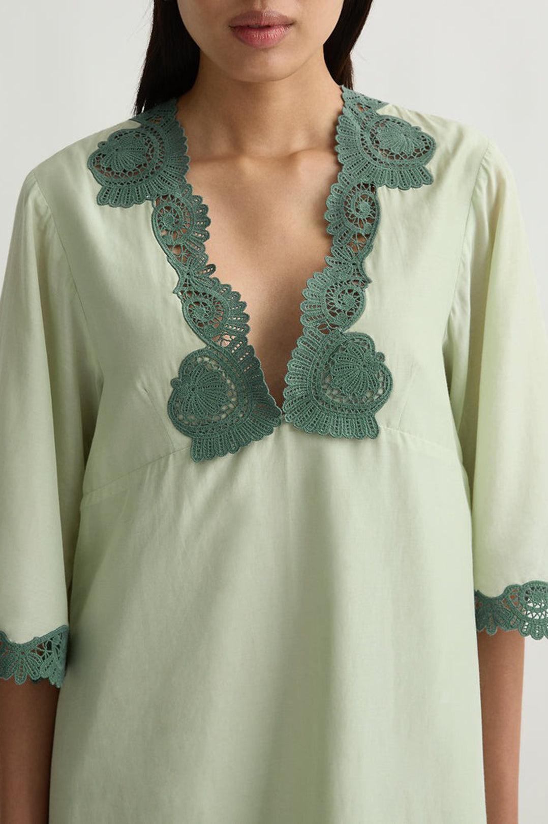 Posse-Darya kaftan green-dgallerystore