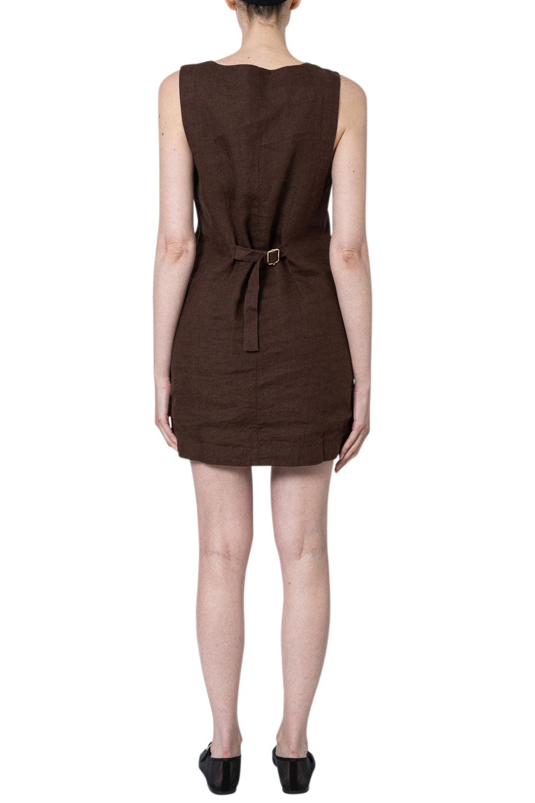 Posse-Emma Button Down Mini Dress-dgallerystore