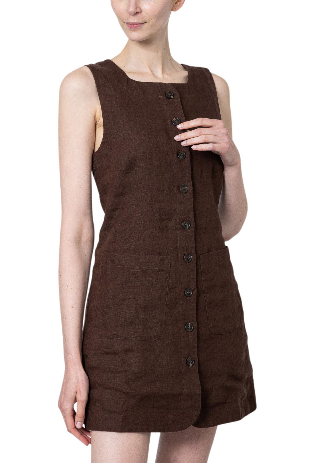 Posse - Emma Button Down Mini Dress Posse - Emma Button Down Mini Dress