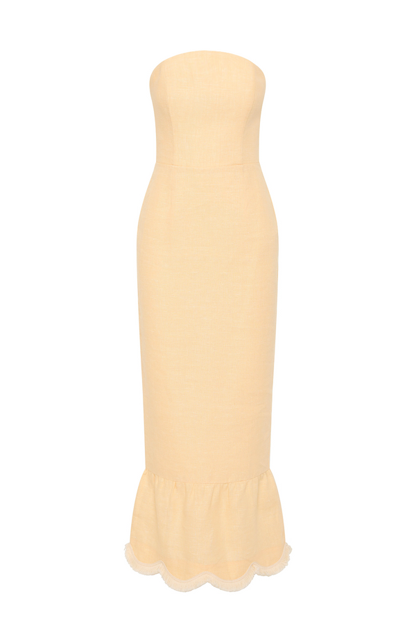 Posse - Essie Strapless Dress - Dusty Citron - PS1671-DCI  "D___GALLERY"