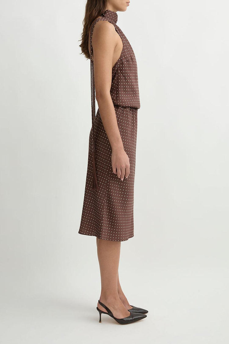Posse-Phoebe dress choc vanilla-dgallerystore
