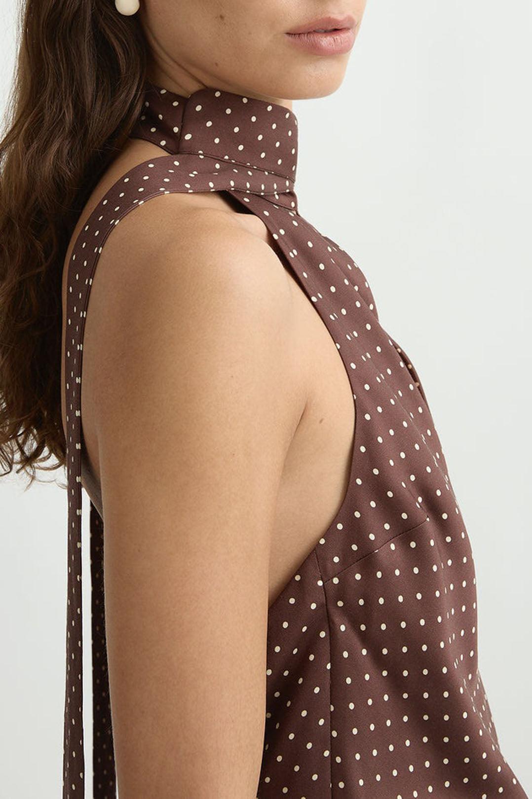 Posse-Phoebe dress choc vanilla-dgallerystore