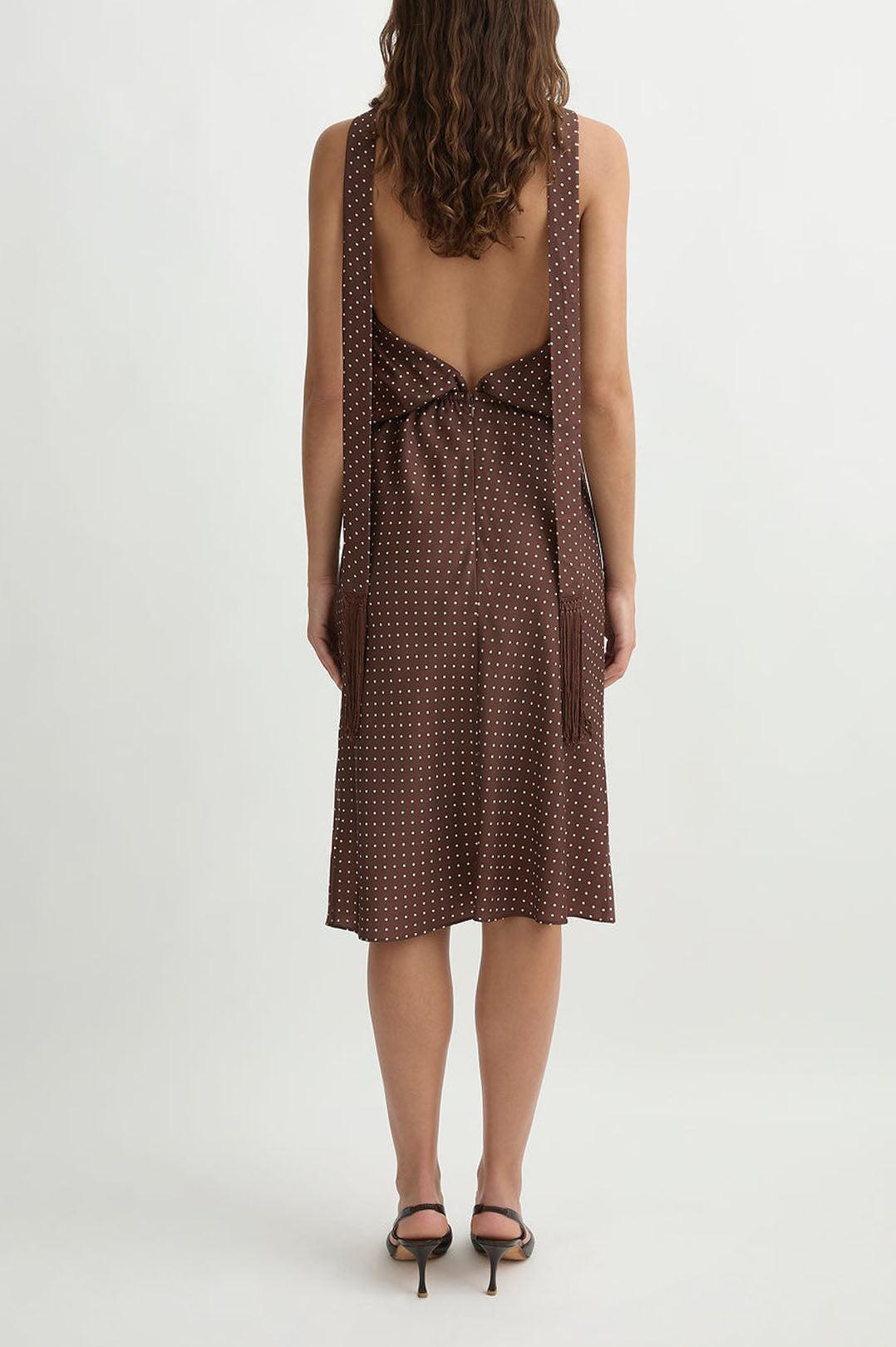 Posse-Phoebe dress choc vanilla-dgallerystore