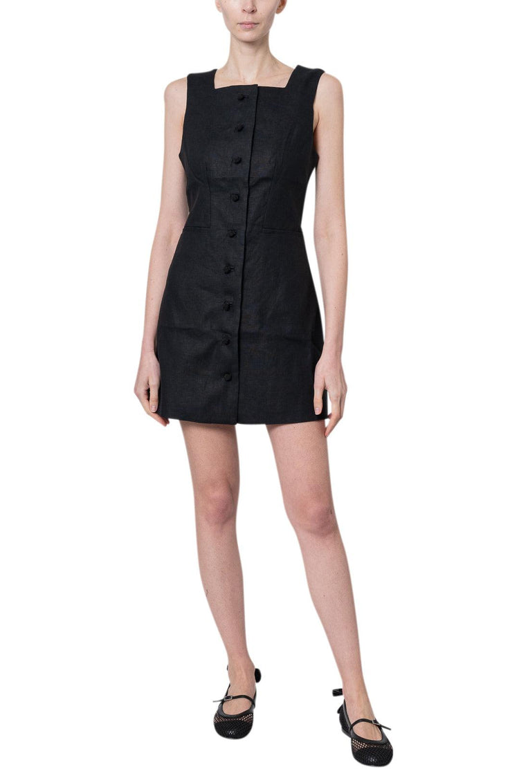 Posse-RIO BUTTON MINI DRESS-dgallerystore