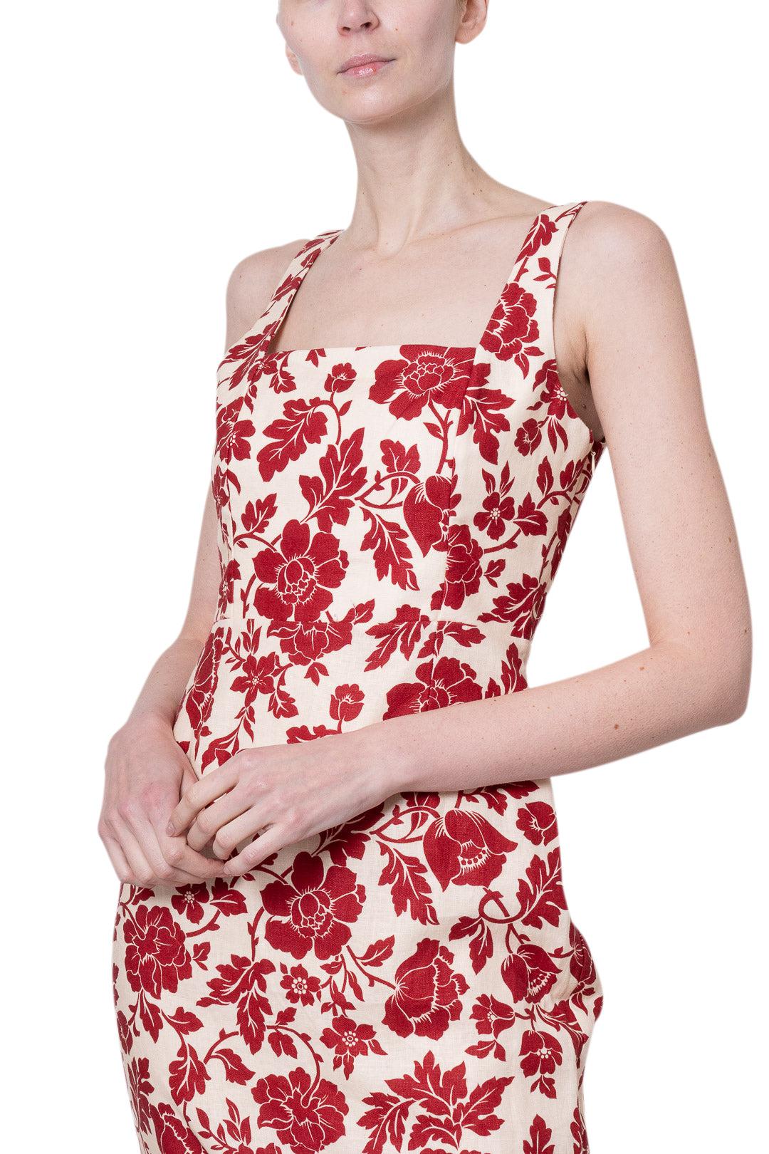 Posse Skyla Column Dress in Red