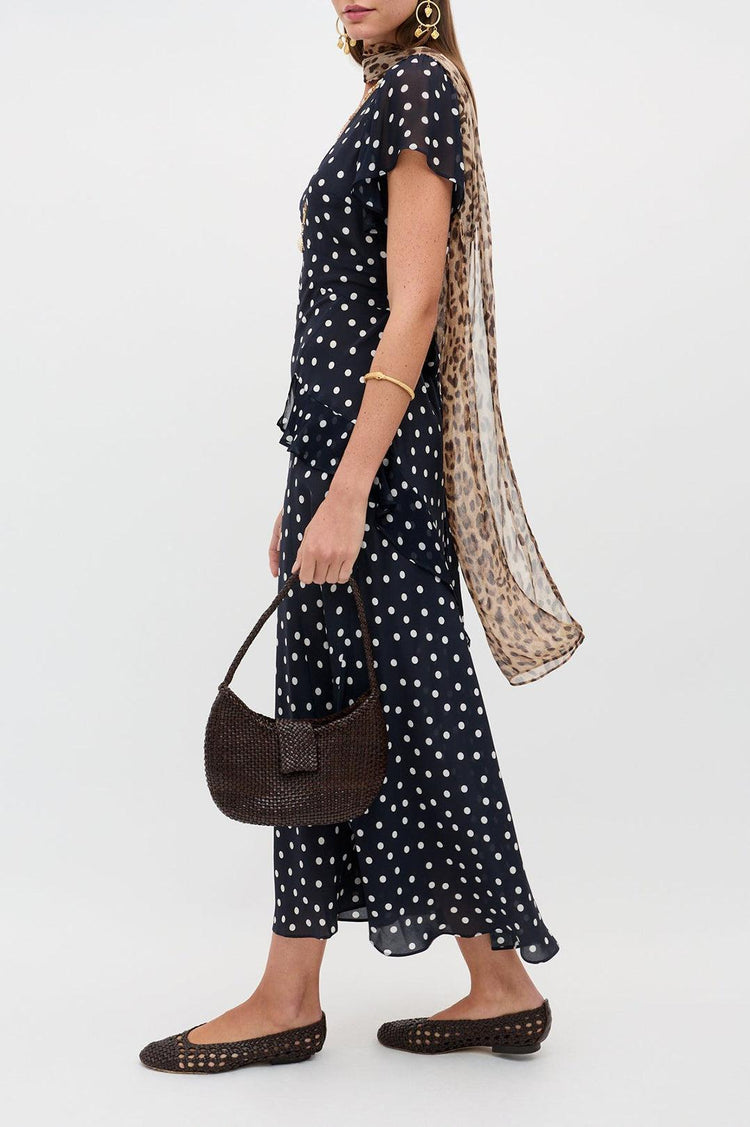 Rixo-Evie Silk Midi Dress-dgallerystore