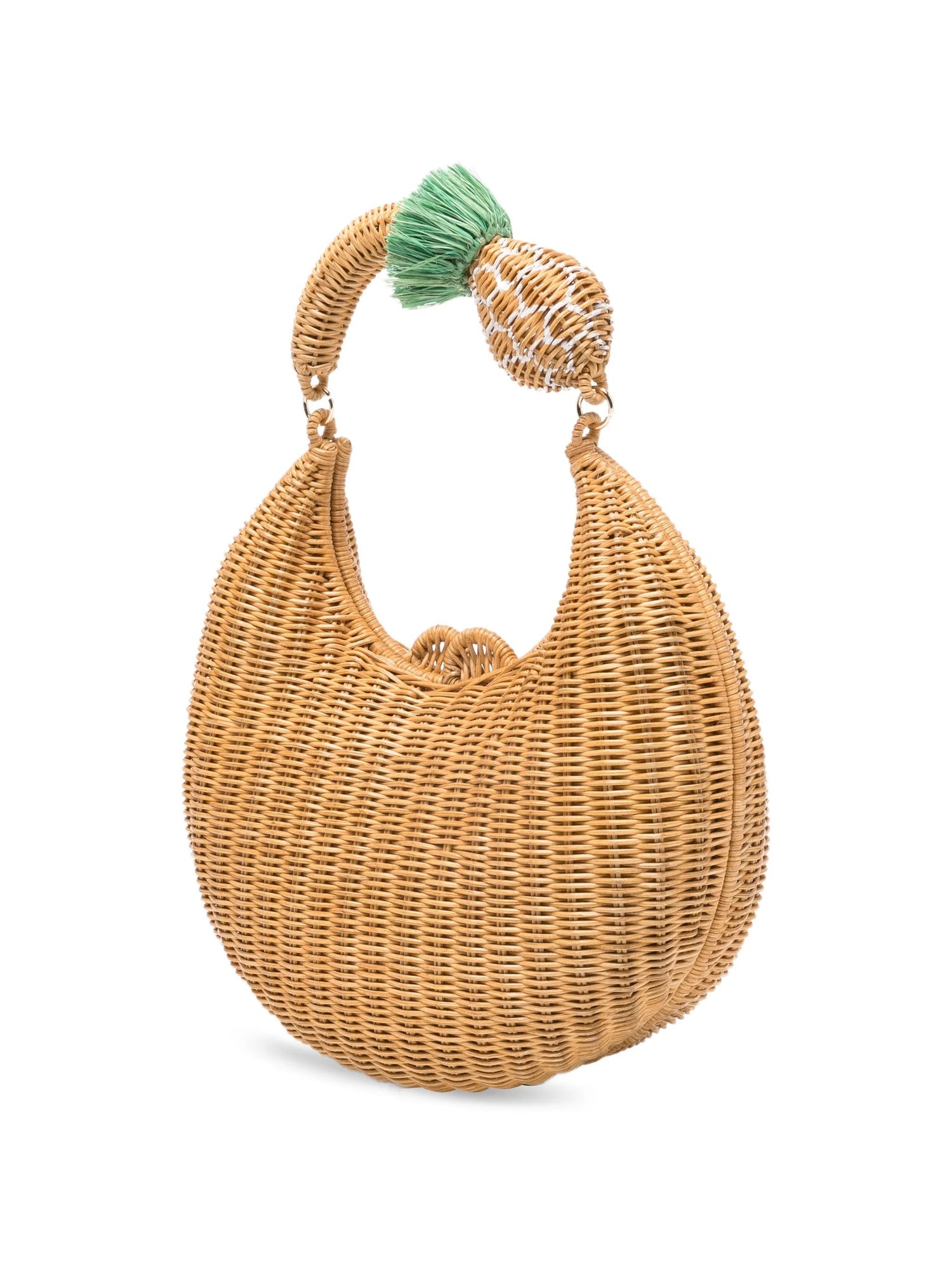 Serpui-Serpui pineapple embellished woven clutch bag 316646-dgallerystore