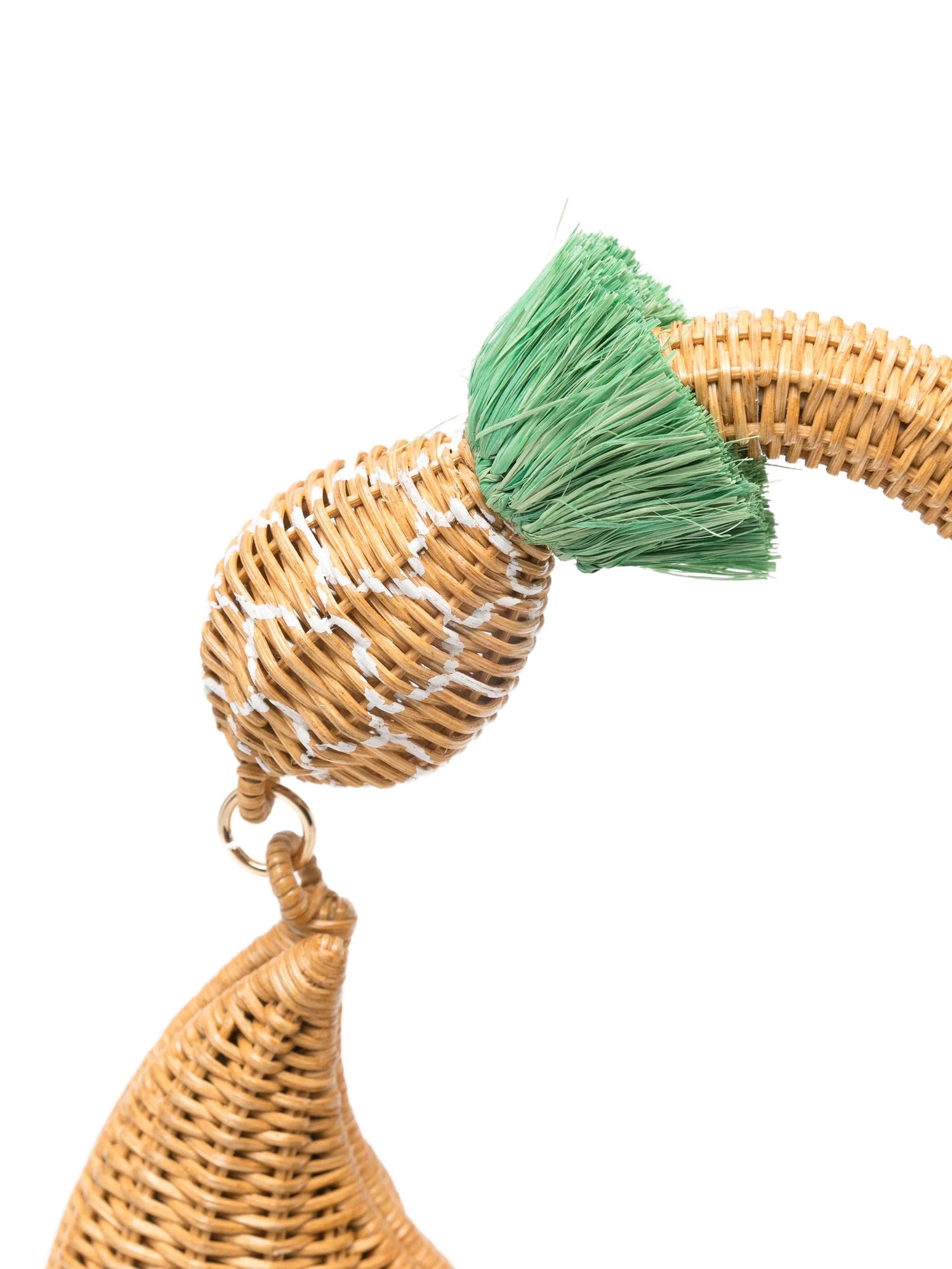 Serpui-Serpui pineapple embellished woven clutch bag 316646-dgallerystore