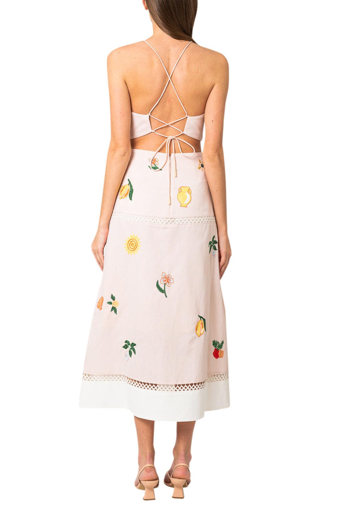 Significant Other - Embroidered midi dress - SU230185D – D___GALLERY