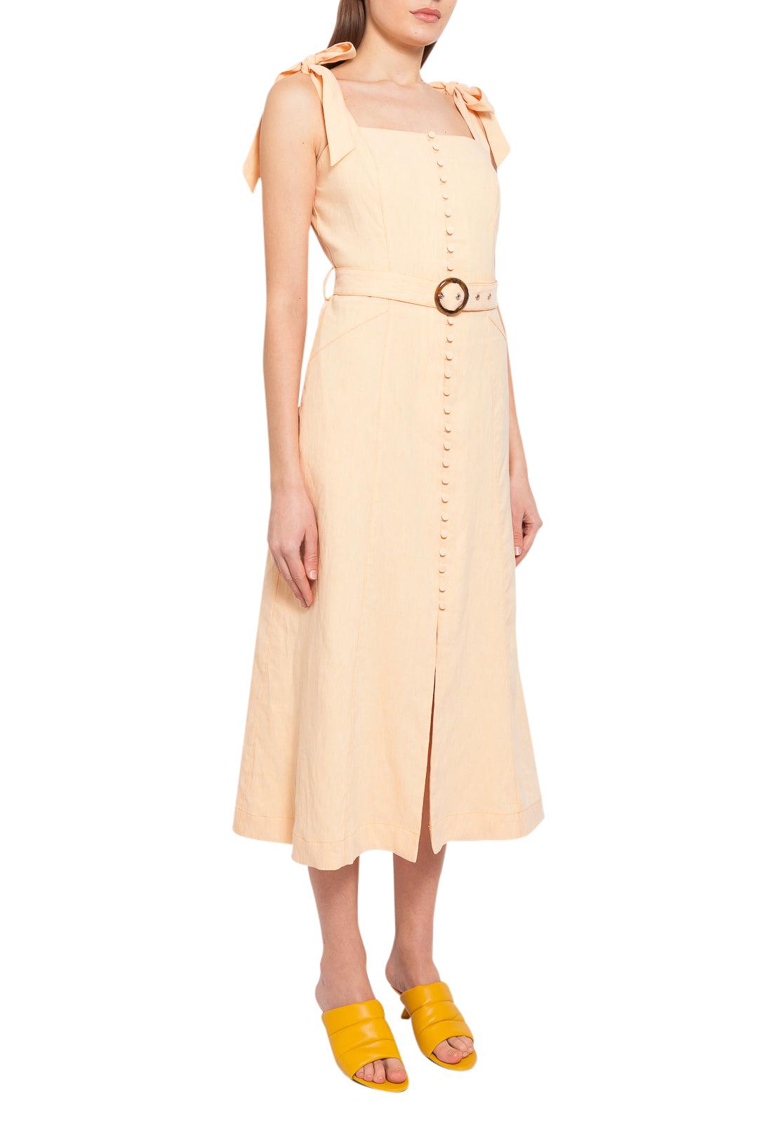 Flared linen long dress Flared linen long dress