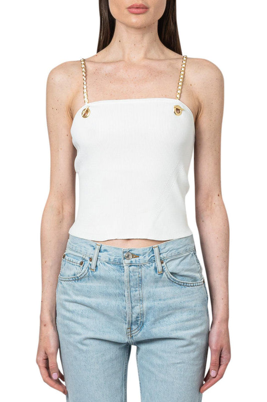 Simkhai-Ribbed chain strap top-dgallerystore