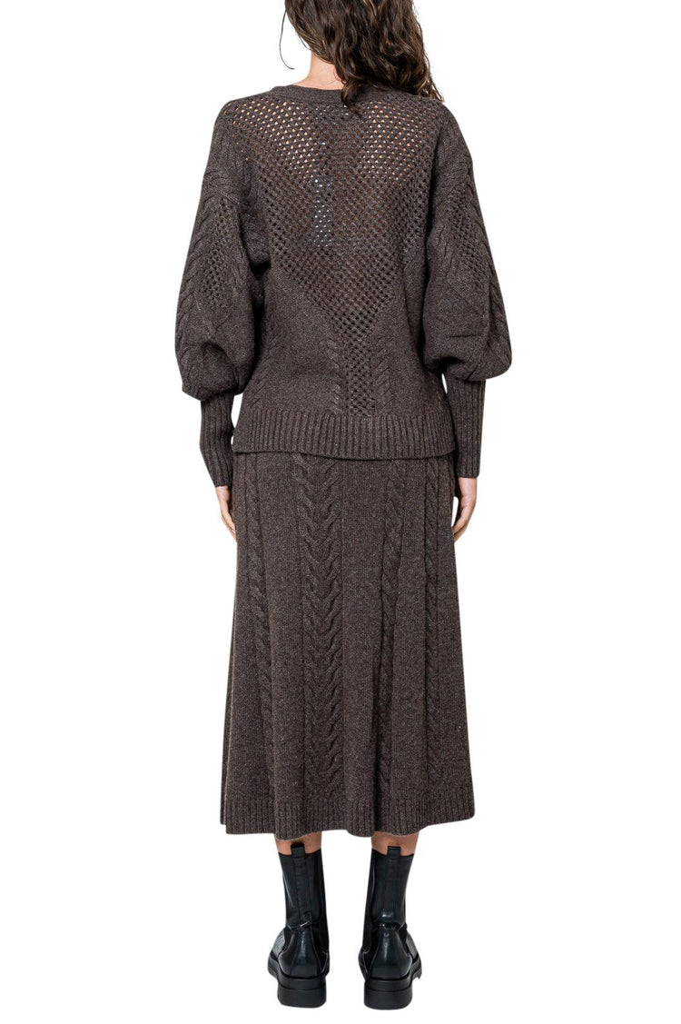 Simkhai-Wool cardigan with cut-out detail-521-6023-K-dgallerystore
