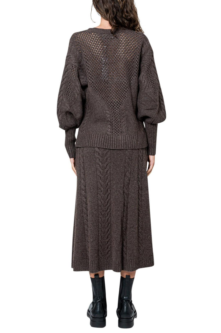 Simkhai-Wool cardigan with cut-out detail-dgallerystore