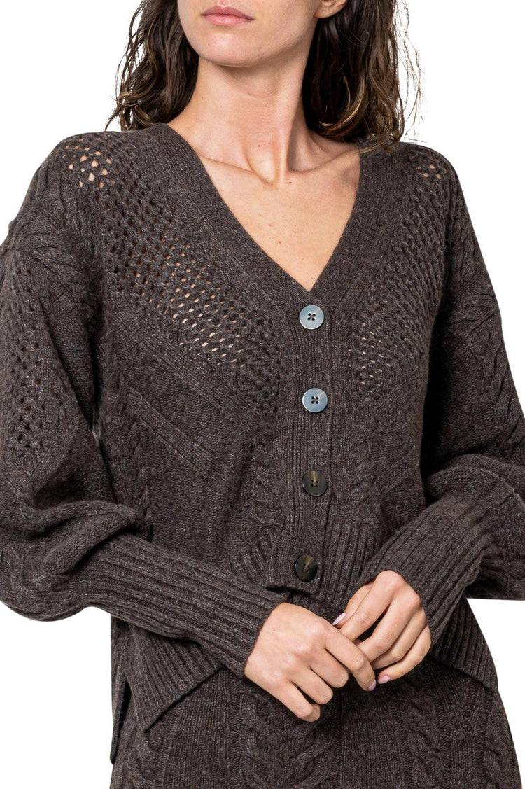 Simkhai-Wool cardigan with cut-out detail-dgallerystore