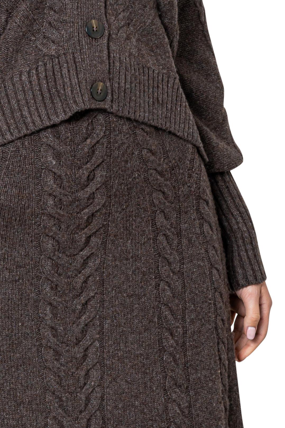 Simkhai-Wool flared long skirt-521-3024-K-dgallerystore