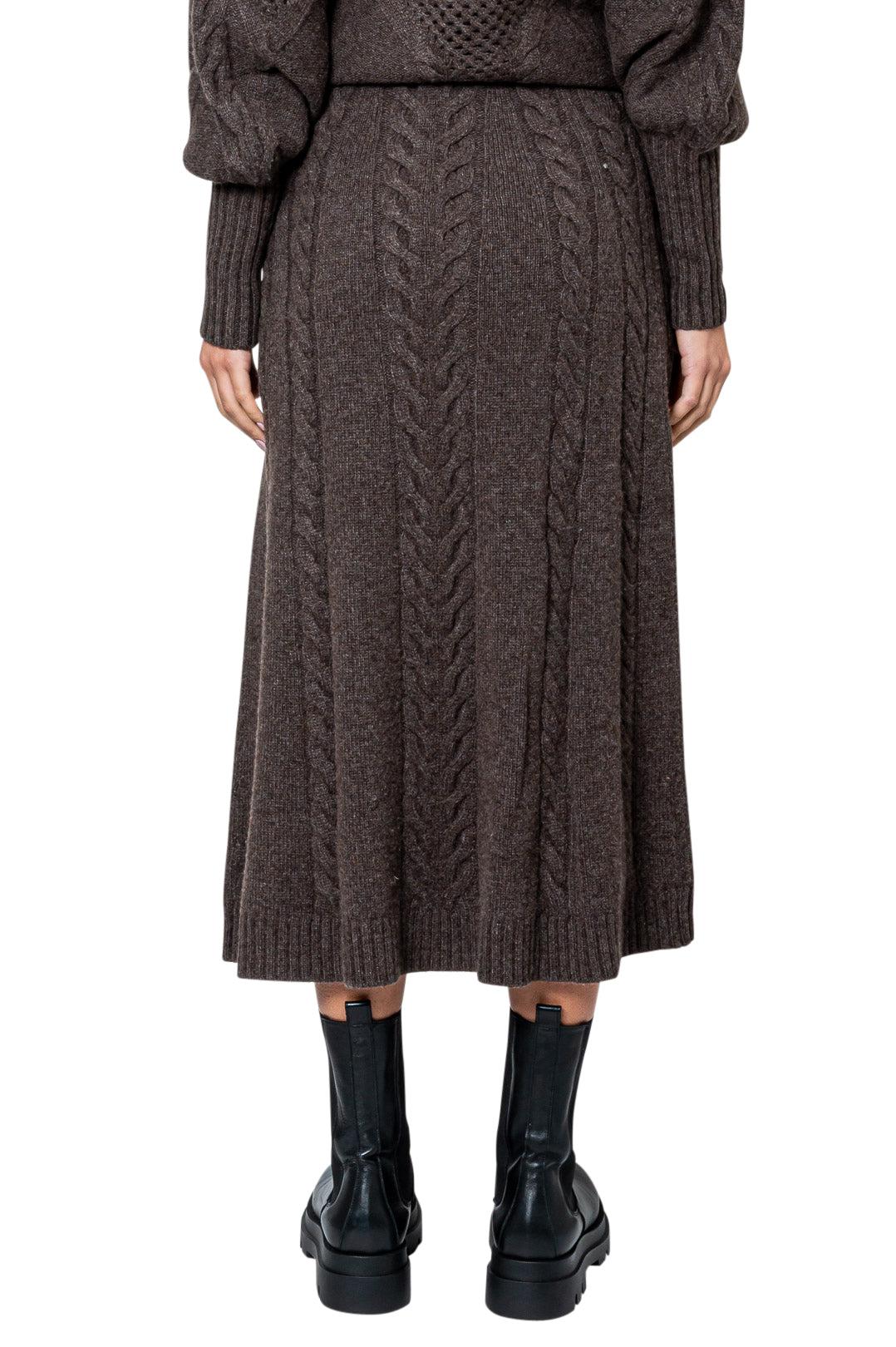 Simkhai-Wool flared long skirt-dgallerystore