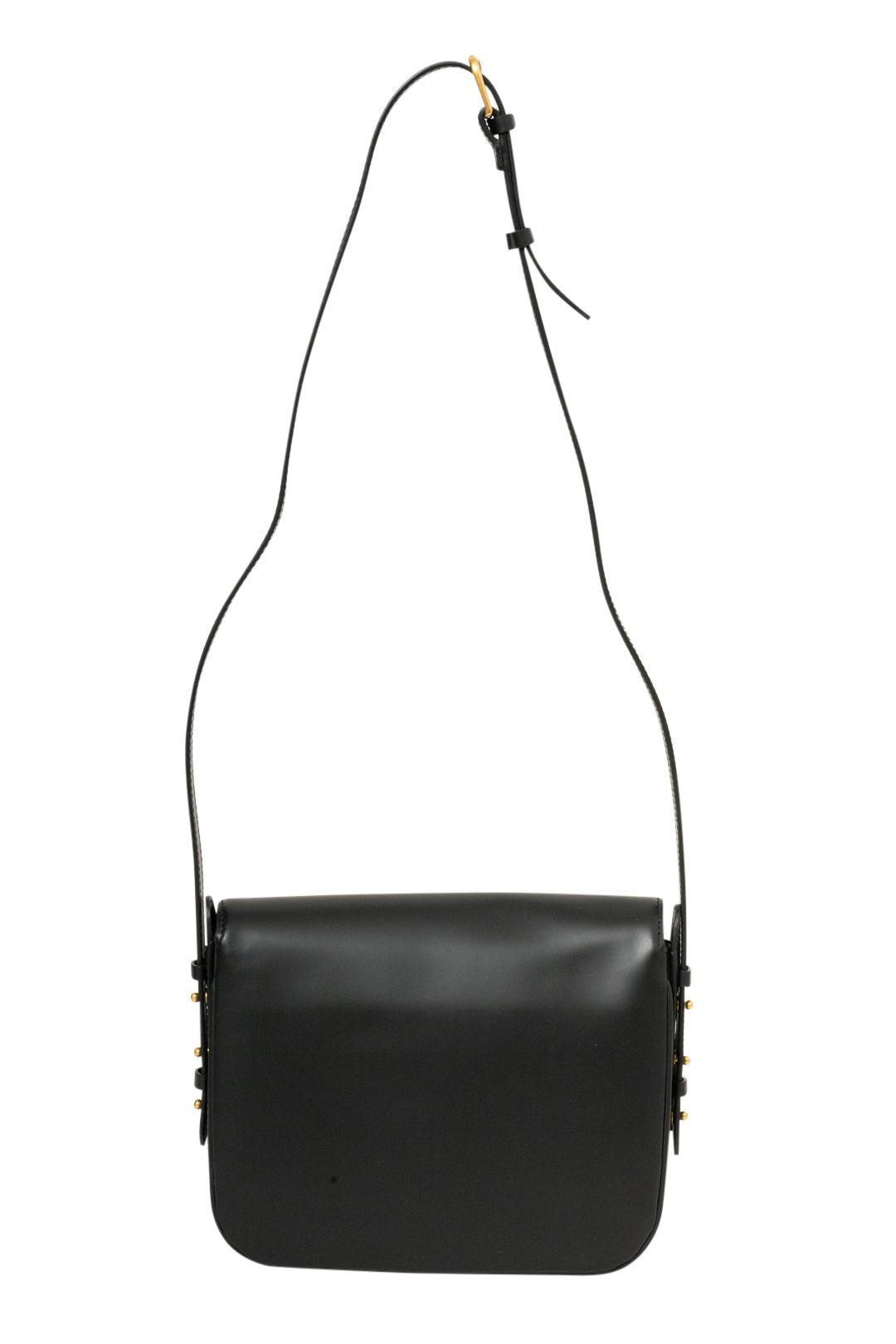 Soeur-Bellissima Maxi Black Glacè Leather Bag-SEM1115_f24-dgallerystore