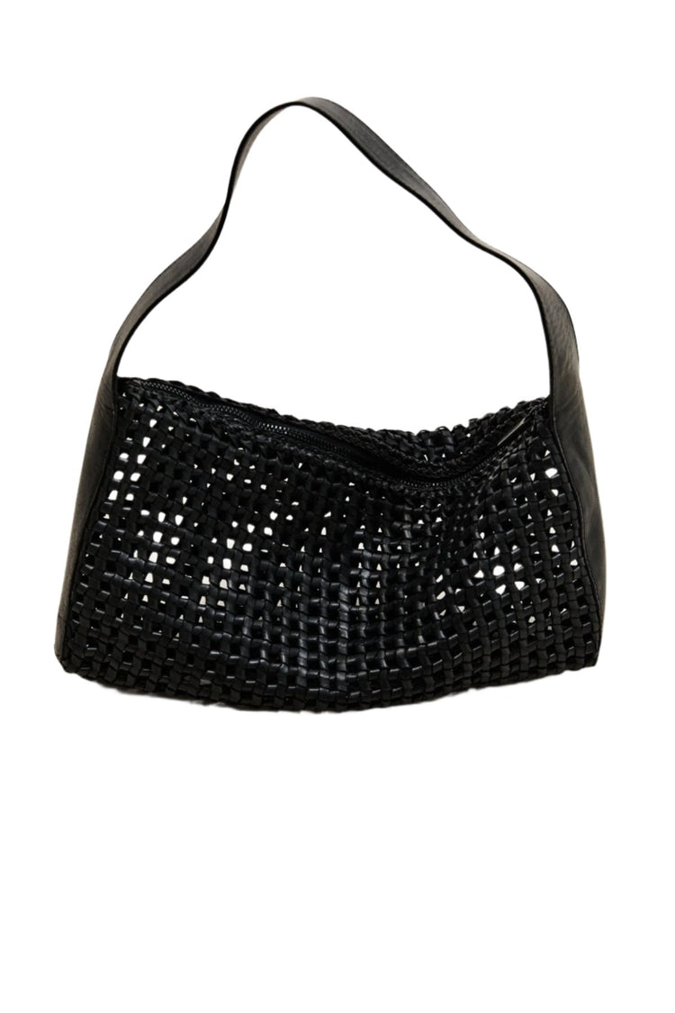 St. Agni-Macrame Mesh Bag-S24-006BLK-dgallerystore