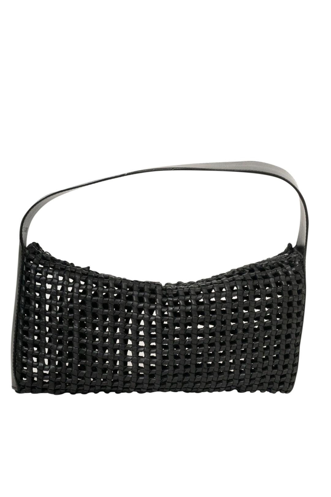 St. Agni-Macrame Mesh Bag-S24-006BLK-dgallerystore