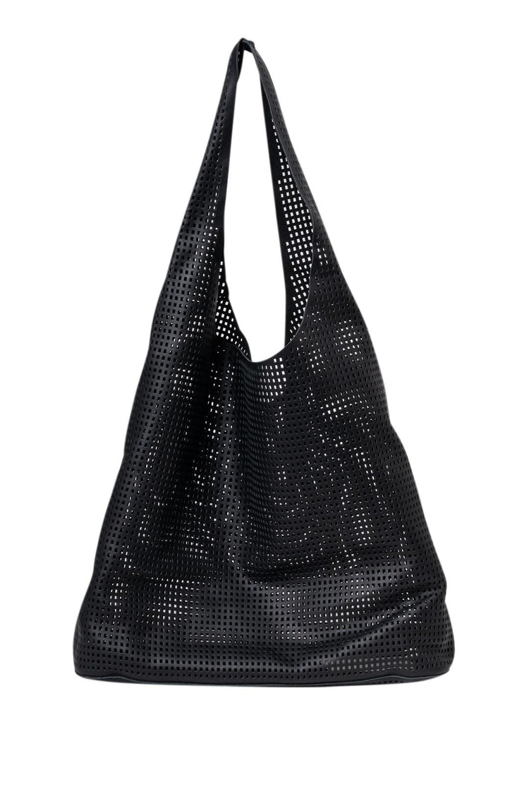 St. Agni-PERFORATED SOFT TOTE-R25-017BLK-dgallerystore