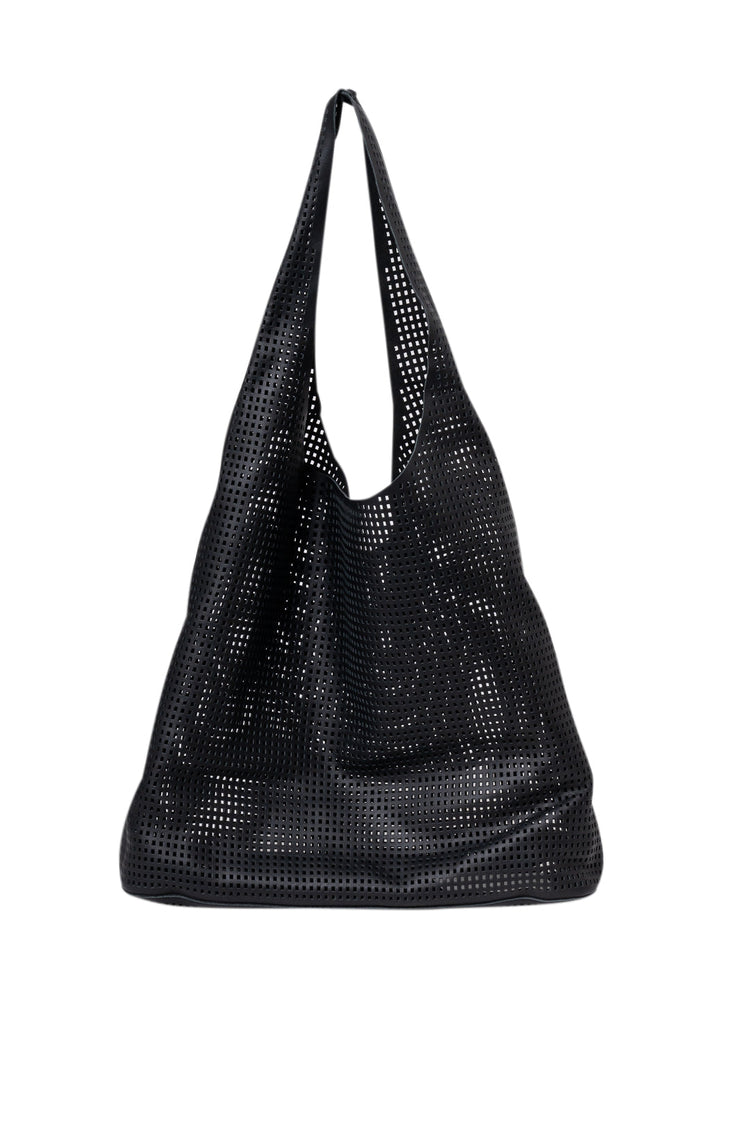 St. Agni-PERFORATED SOFT TOTE-R25-017BLK-dgallerystore