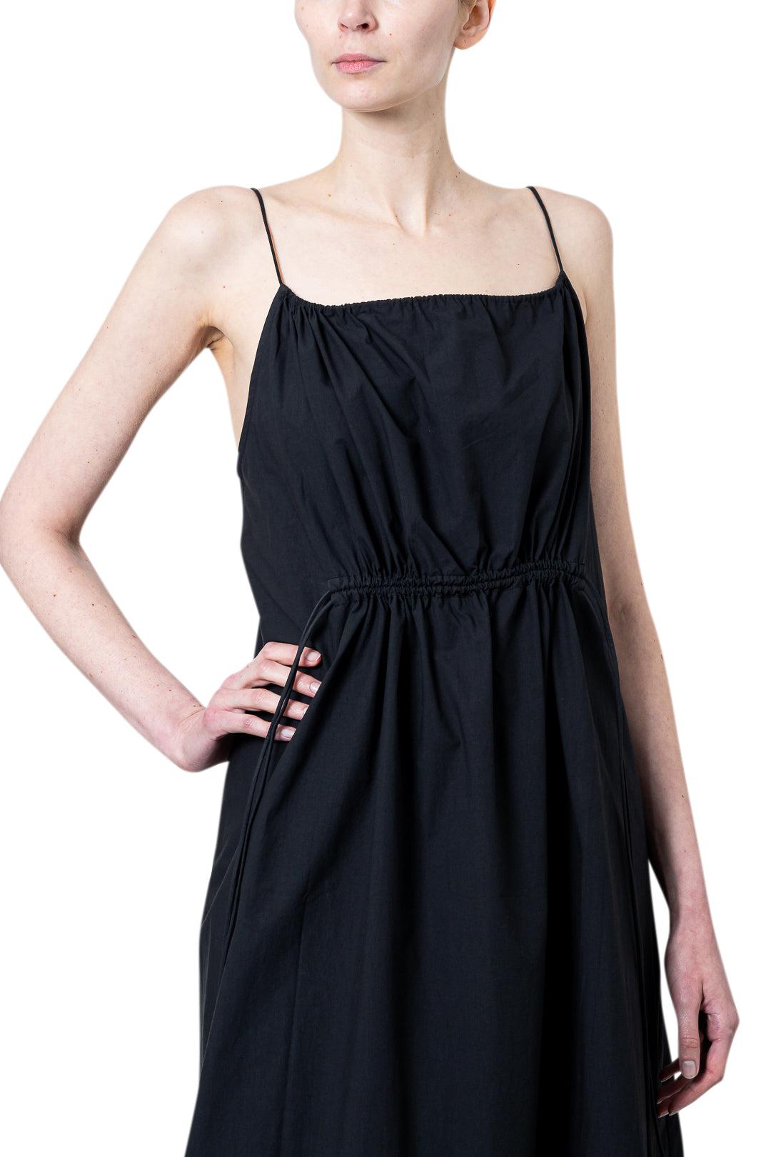 St. Agni-Relaxed Drawstring Dress-R24-904BLK-dgallerystore