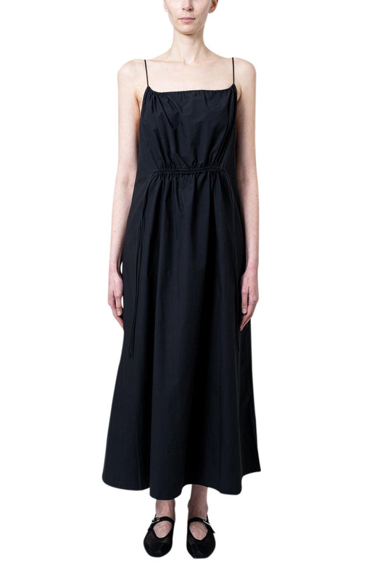 St. Agni-Relaxed Drawstring Dress-R24-904BLK-dgallerystore