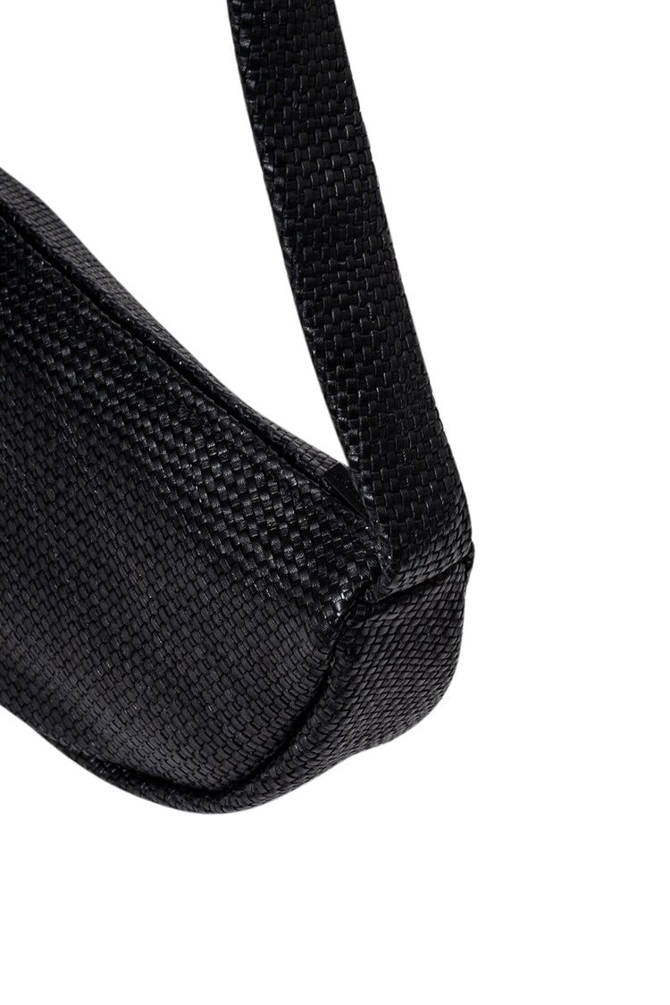 St. Agni-WOVEN CRESCENT BAG-R23-088BLK-dgallerystore