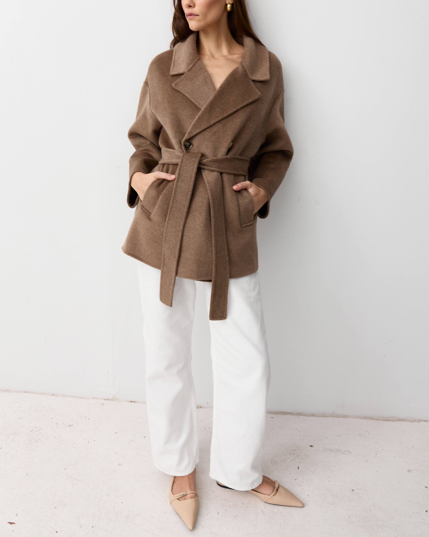 The Curated-The london jacket chocolate melange-dgallerystore