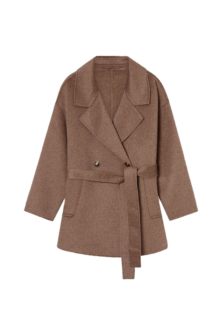 The Curated-The london jacket chocolate melange-dgallerystore