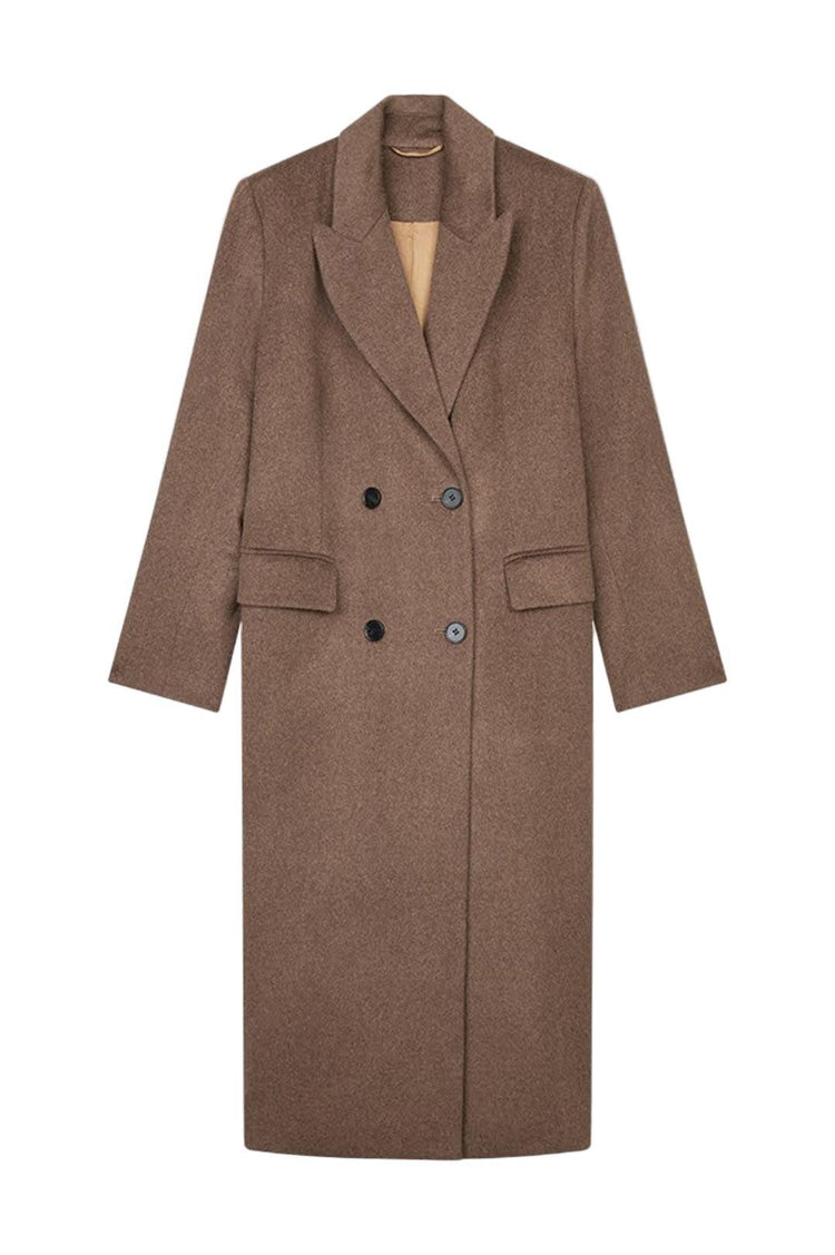 The Curated-The new york coat chocolate melange-dgallerystore