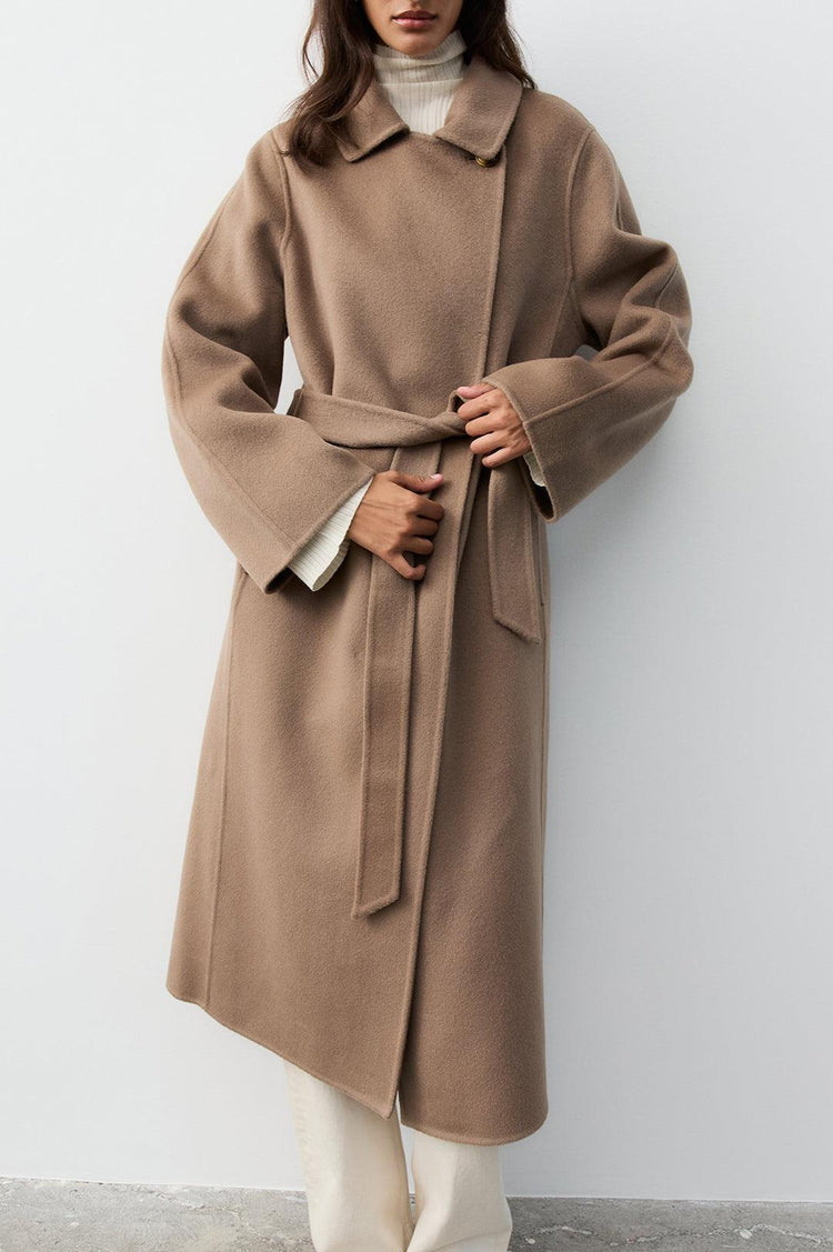 The Curated-The tailored coat taupe-dgallerystore