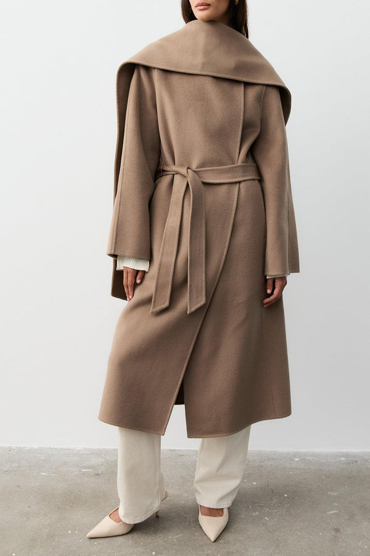 The Curated-The tailored coat taupe-dgallerystore
