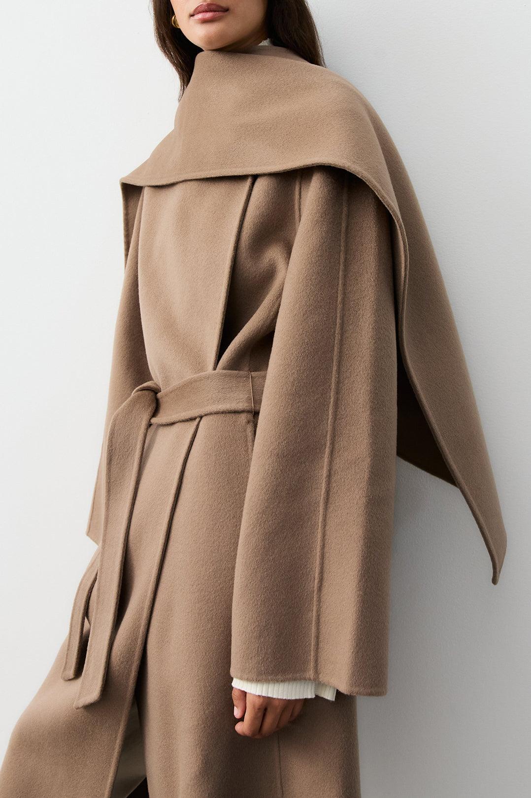 The Curated-The tailored coat taupe-dgallerystore