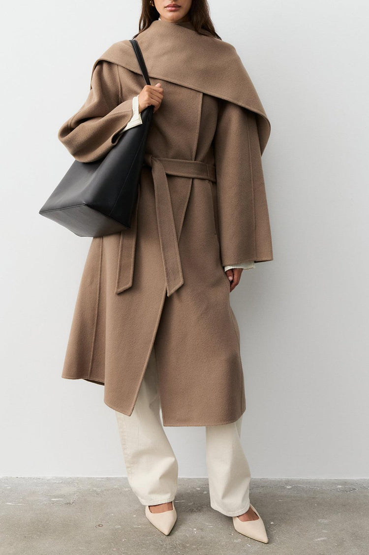 The Curated-The tailored coat taupe-dgallerystore