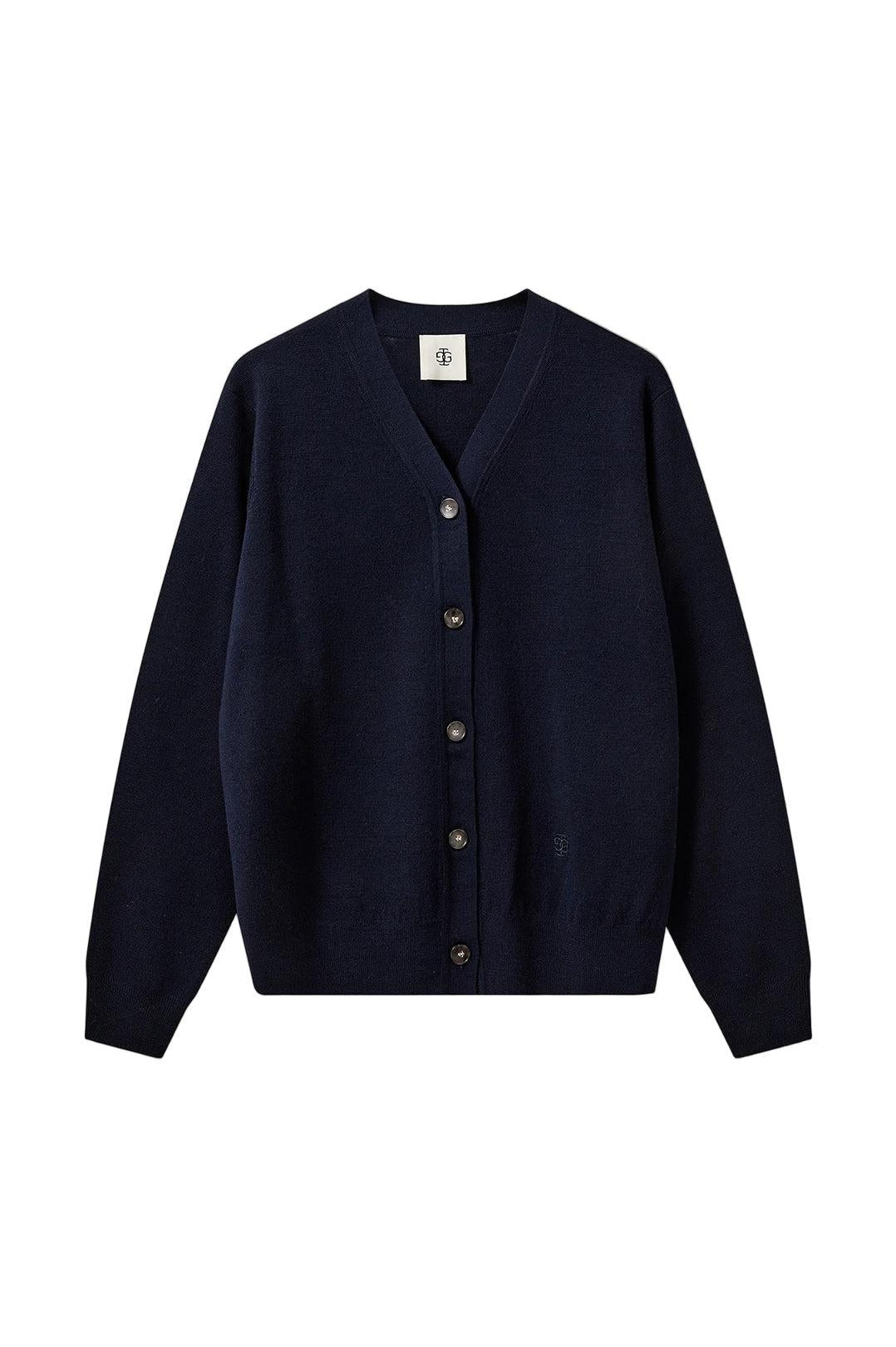 The Garment-Bergen dad cardigan navy-dgallerystore