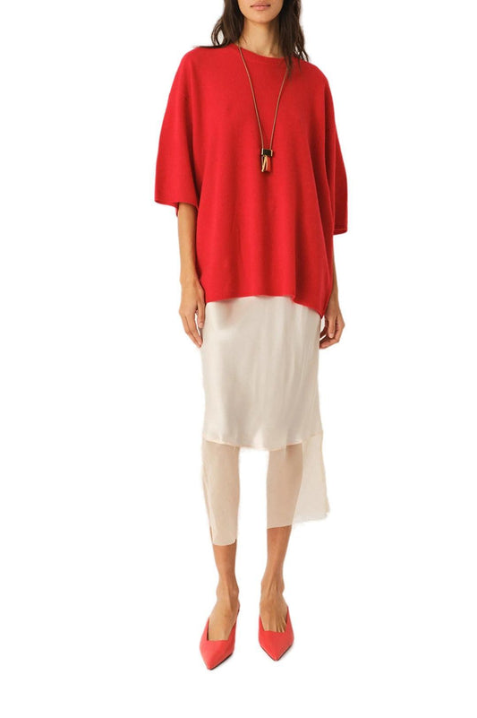 The Garment-Como Oversized Tee Red-dgallerystore