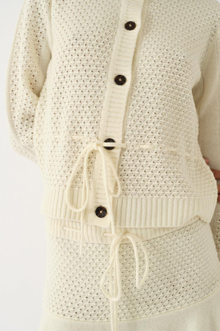 The Garment-Como Belted Cardigan Cream-dgallerystore