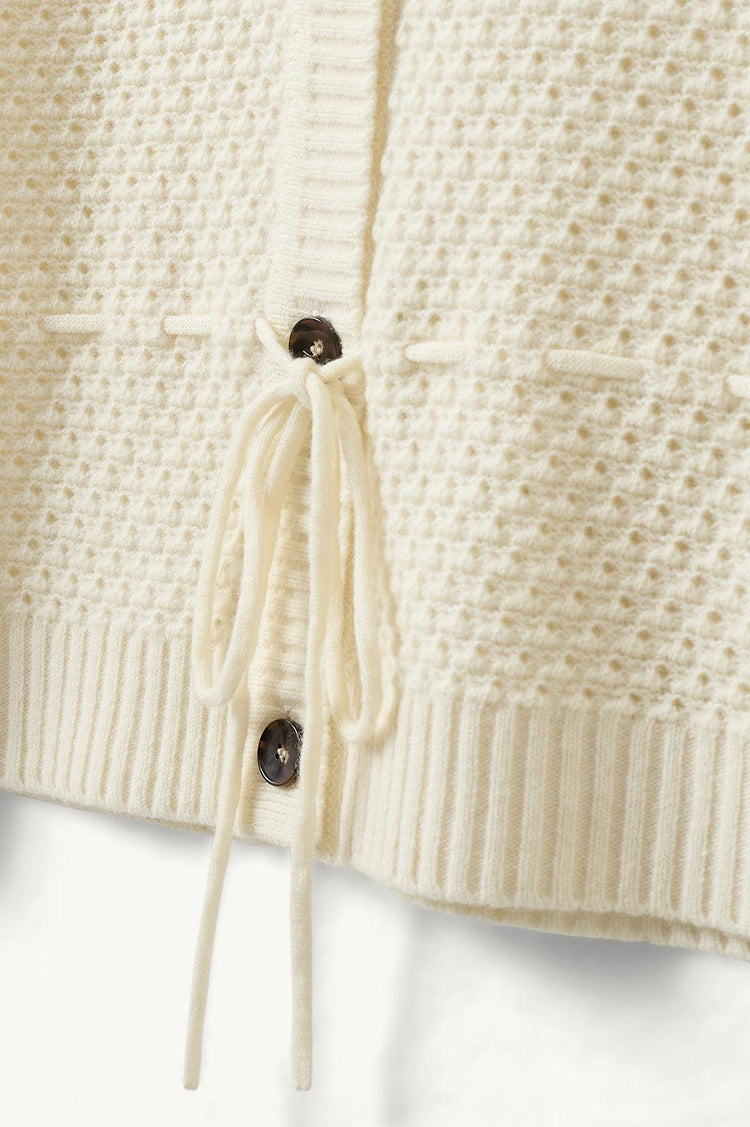 The Garment-Como Belted Cardigan Cream-dgallerystore