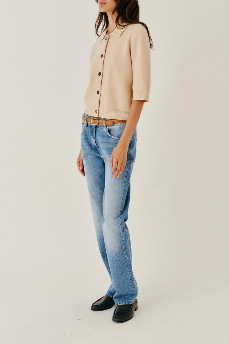 The Garment-Como cropped cardigan macadamia-dgallerystore