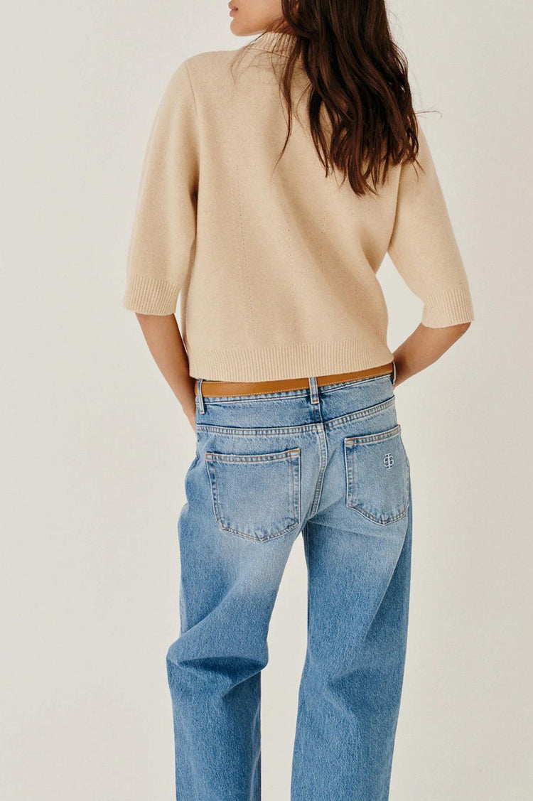 The Garment-Como cropped cardigan macadamia-dgallerystore