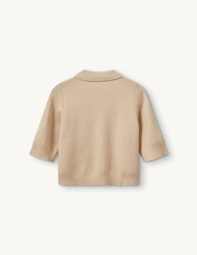 The Garment-Como cropped cardigan macadamia-dgallerystore