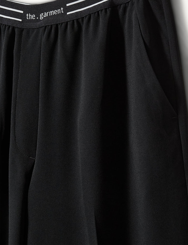 The Garment-Crepe logo pants black-dgallerystore