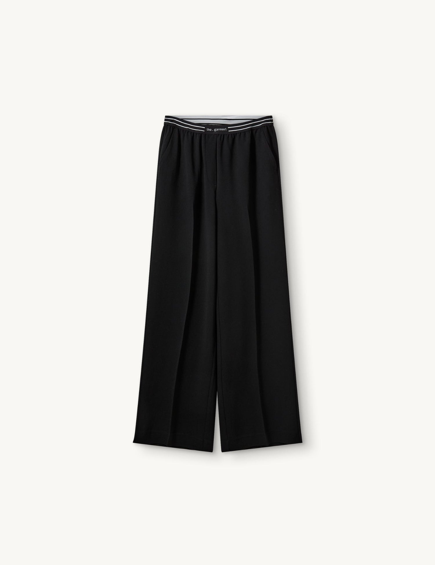 The Garment-Crepe logo pants black-dgallerystore