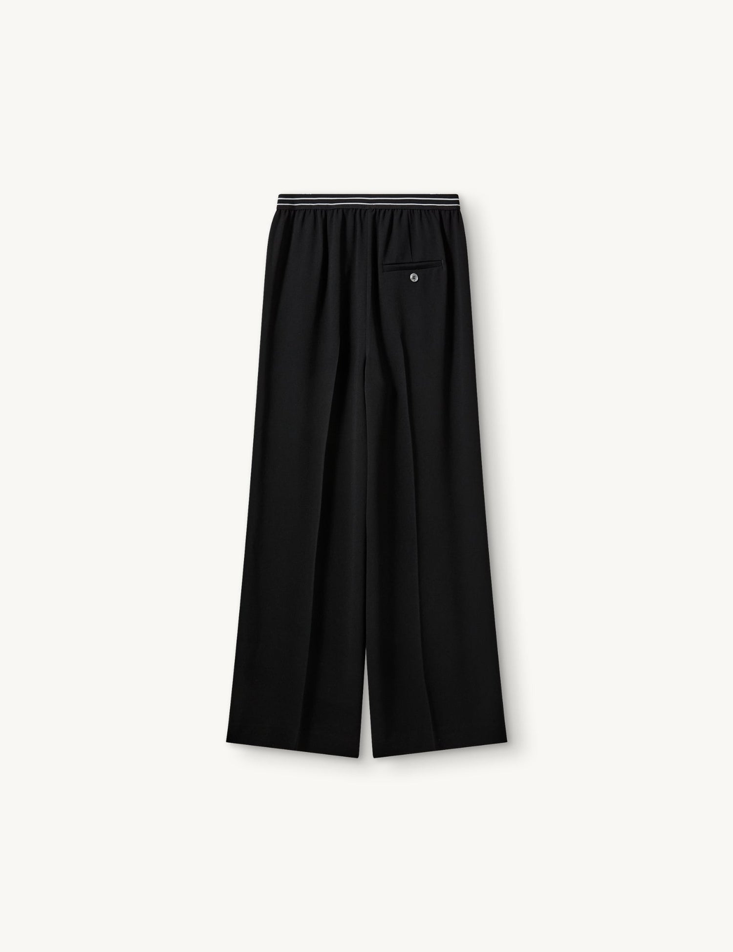 The Garment-Crepe logo pants black-dgallerystore