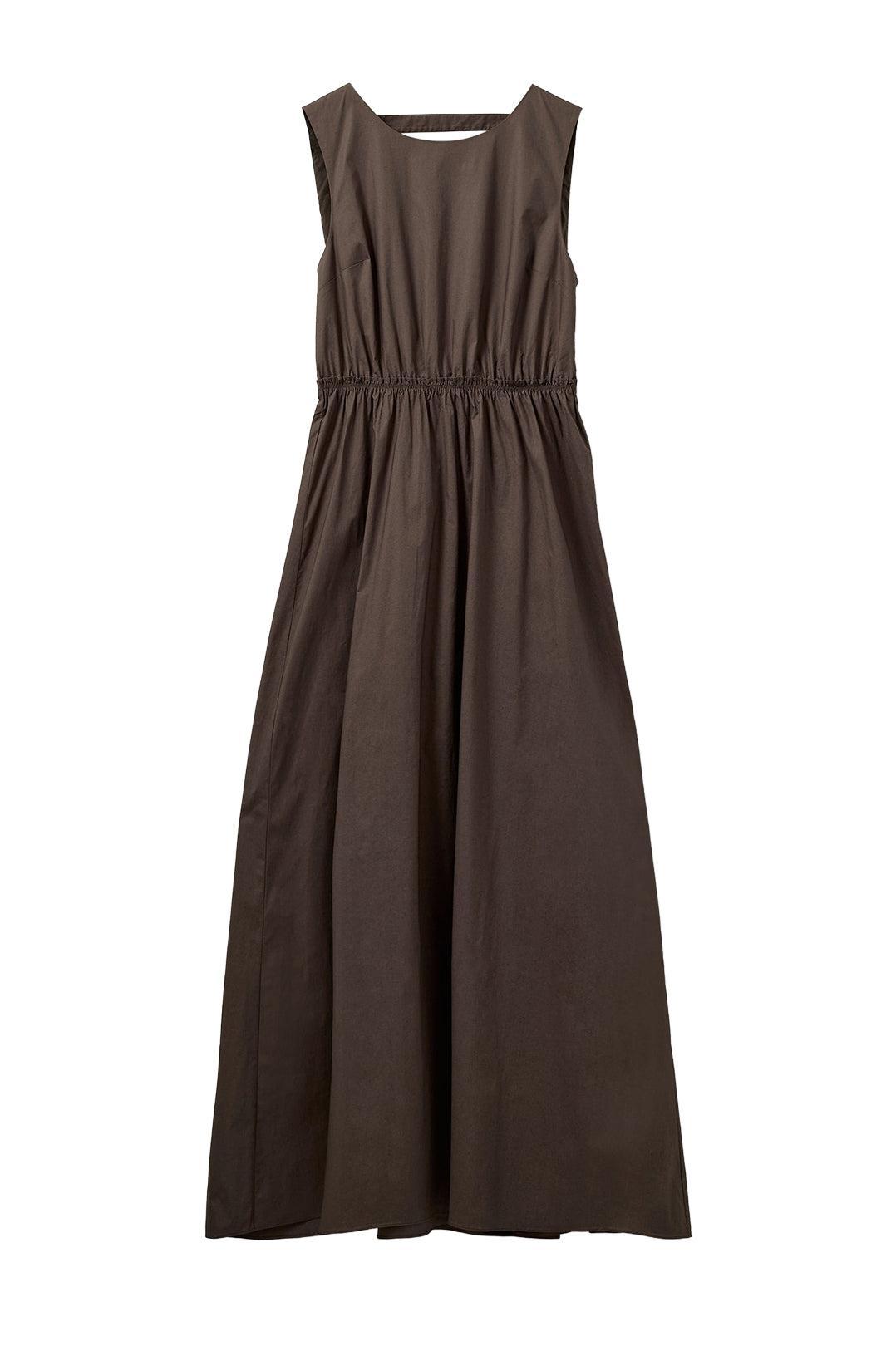 The Garment-Cyprus back gown chocolate-dgallerystore