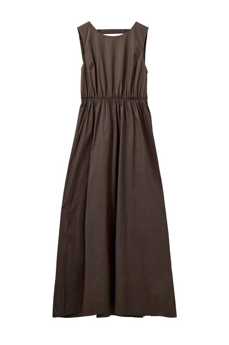 The Garment-Cyprus back gown chocolate-dgallerystore